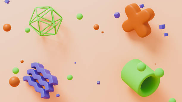 istock 3d render of abstract geometric form or shapes 1311607344