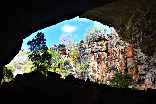 The largest cave of chapada Diamantina Bahia Brasil