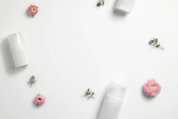 istock White cream bottles with dispencer. 1311623481