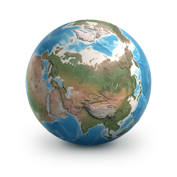 istock Planet Earth globe. Russia and Arctic region. 1311626483