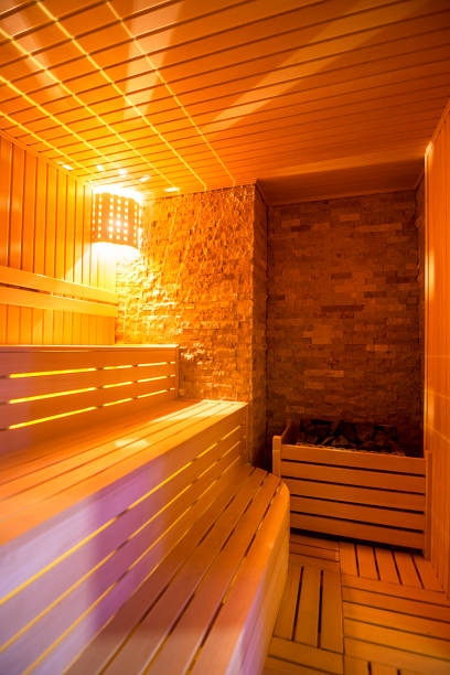 istock Sauna room in spa wellness center 1311632524