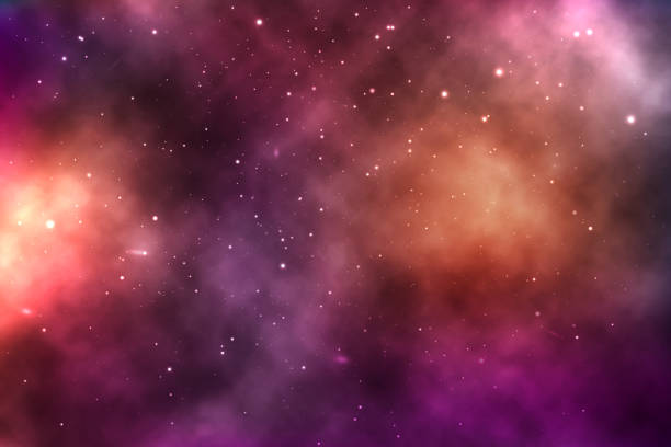 istock vector background of an infinite space with stars, galaxies, nebulae. bright oil stains and blots with white dots 1311632629