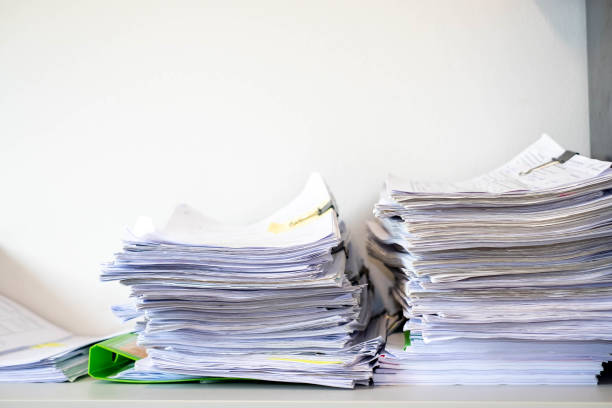 istock Financial document files arranged in filing cabinets. 1311634035