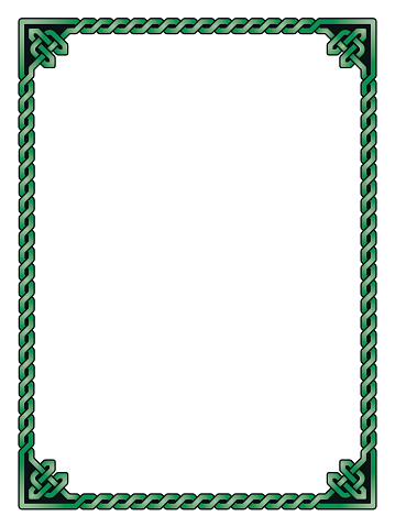 Coltish Frame Decorative Traditional Celtic Frame Vector Illustration Stock ...