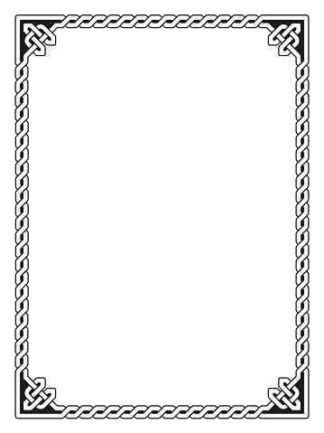 Coltish Frame Decorative Celtic Frame Vector Illustration Stock Illustration ...