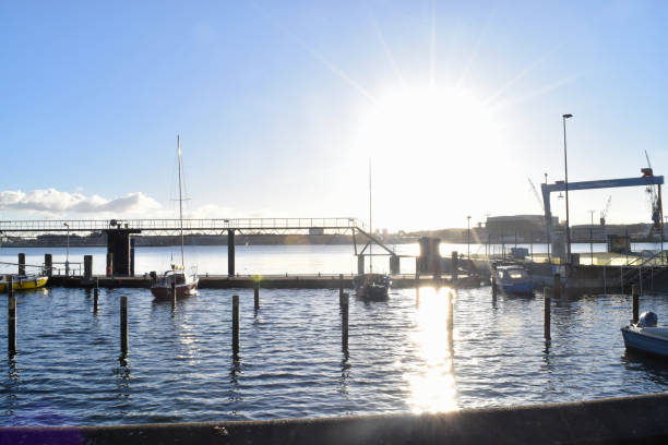 Port of Kiel in Summer