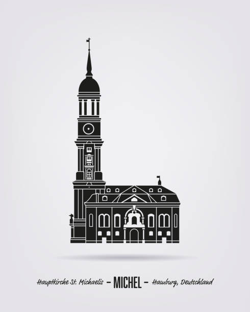 церковь святого михаила, гамбург - hamburg stock illustrations