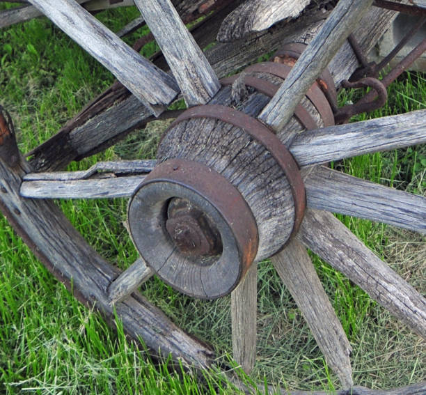 Old 1800's painted wagon with peeling paint.Click on the LIGHTBOX BUTTON Below to see more images of my BARNS, FARMS and FARMLANDS