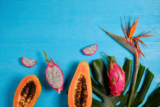 istock Bright colourful tropical fruit 1311639753