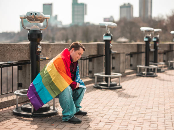 istock Gay man visiting Niagara Falls 1311649642