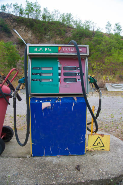 istock gas pump at a gas station 1311651299