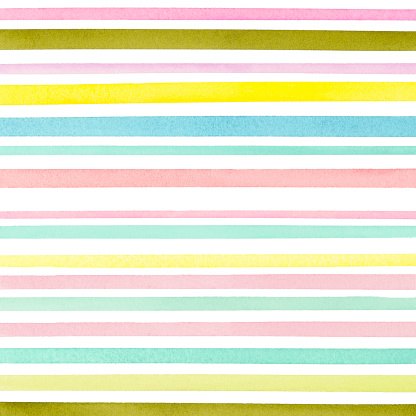 watercolor pastel color green blue yellow red strokes on the white background