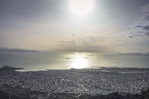 istock View of sunset at Glyfada, Greece from Hymettus mountain 1311653888