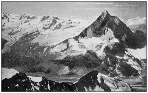 istock Antique black and white photograph: Matterhorn 1311664009