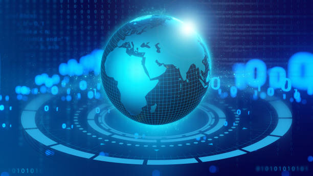 istock Global network connection World map abstract technology background global business innovation concept 1311668292