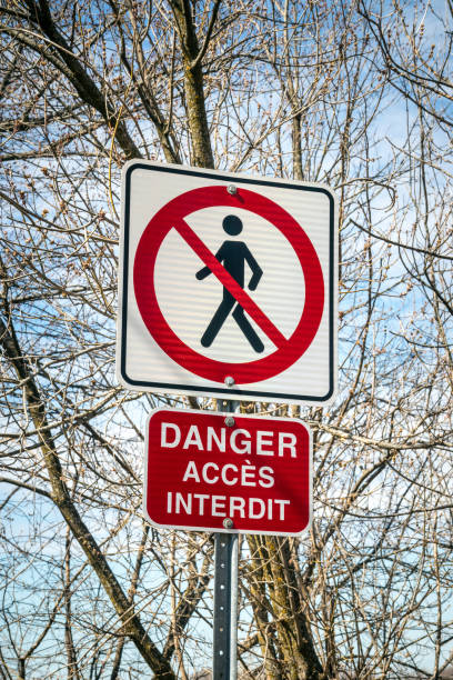 istock No Pedestrian Access french sign 1311670820