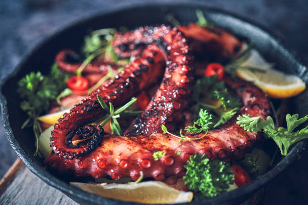 Octopus Tentacles with Sea Salt and Fresh Lemon
