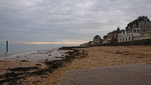 istock Houses at Arromanches, in Normandy (France). 1311681032