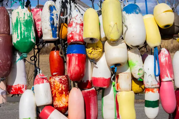 Photo of Colorful Lobster Buoys