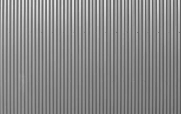 istock aluminum Facade. corrugated iron sheet or trapezoidal sheet metal 1311688161