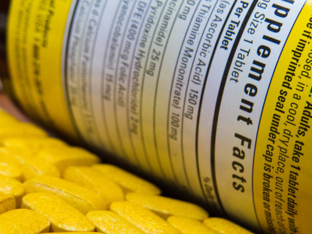 istock Pills and supplement facts label 1311705028