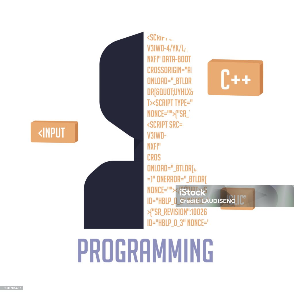 Isolated Codes Programming Stock Illustration - Download Image Now ...
