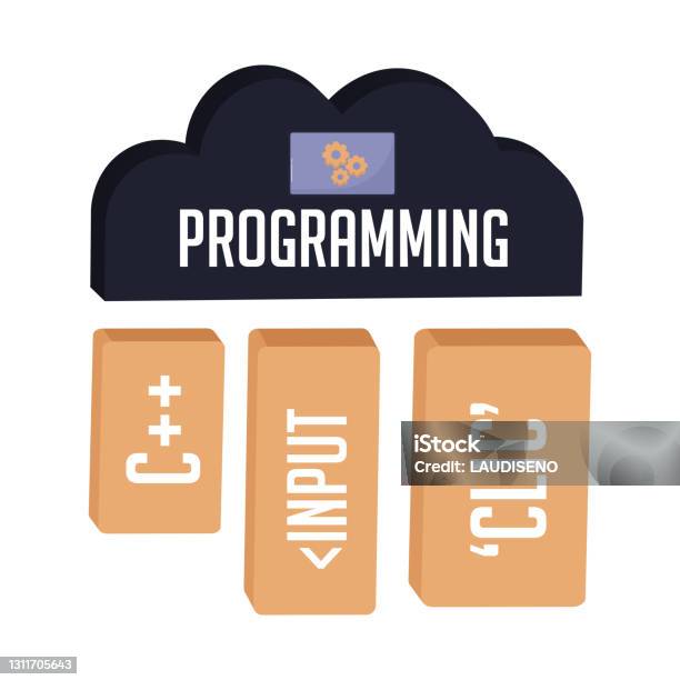 Isolated Input Programming Stock Illustration - Download Image Now ...