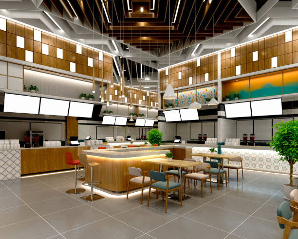 istock 3D render of cafetaria and restaurant 1311706526