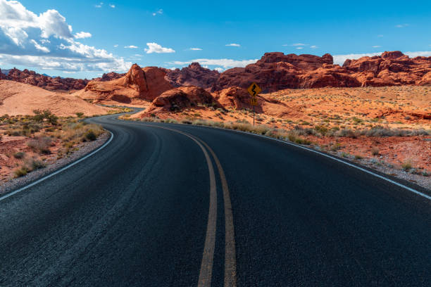 istock Dramatic Valley of Fire State Park Landscape Views 1311711202