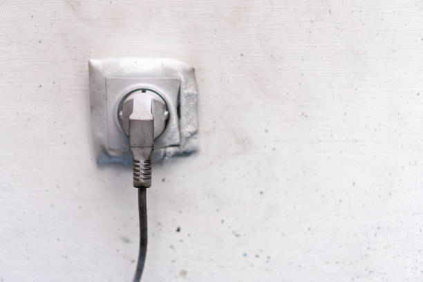 Electricity short circuit Electrical failure resulting in electricity wire burnt\nsocket cable after fire