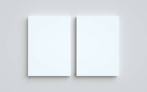 istock A4 Flyer / Letterhead Mock-Up - Two Stacks of Flyers 1311712368