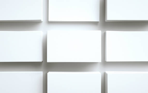 istock Business Card Mock-Up (US 3.5 x 2) - Multiple Stacks of Cards 1311712379