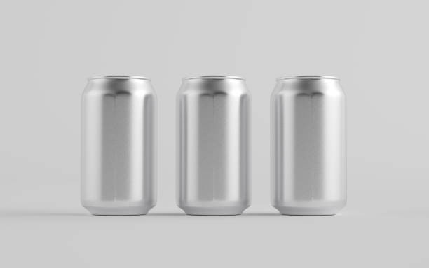 istock 12 oz. / 350ml Aluminium Can Mockup - Three Cans 1311712403