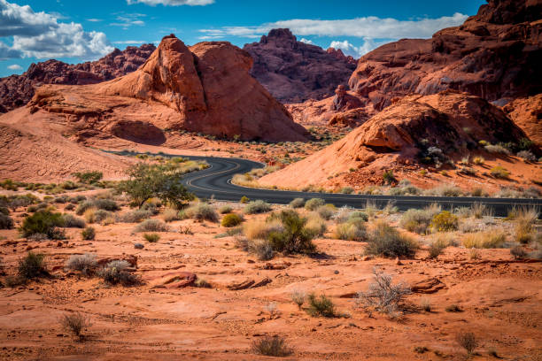 istock Dramatic Valley of Fire State Park Landscape Views 1311713223