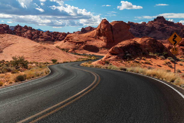 istock Dramatic Valley of Fire State Park Landscape Views 1311713235