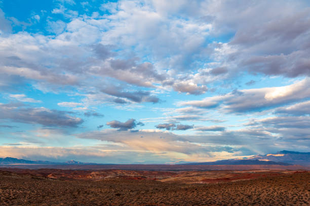 istock Dramatic Rain on the Plain Storm at Valley of Fire State Park Landscape Views 1311713240