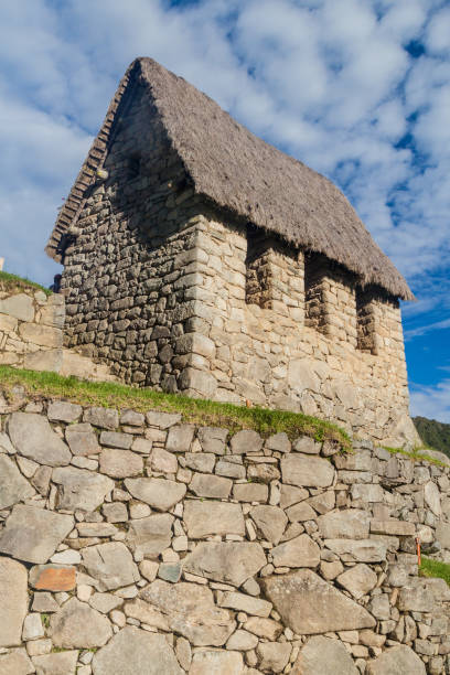istock Building called guardhouse at Machu Picchu ruins, Peru 1311713366