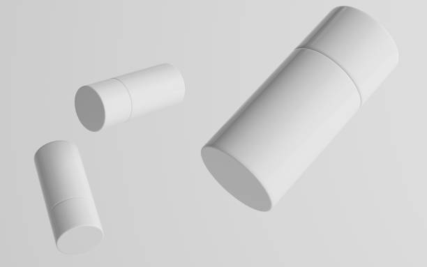 istock 75ml White Plastic Roll-On / Spray Deodorant Bottle Mockup - Multiple Floating Bottles 1311718027