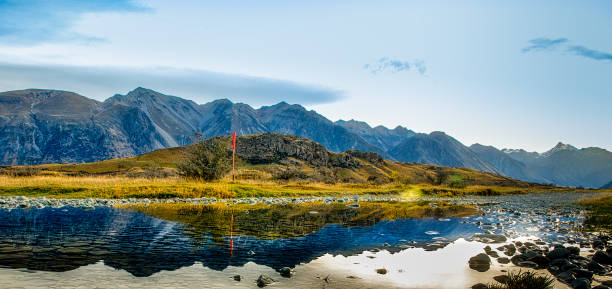 istock Mount Sunday (Edoras) dwarfed by the massive Southern Alps 1311729998