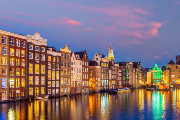 istock Downtown Amsterdam city skyline. Cityscape  in Netherlands 1311730088