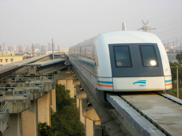 shanghai maglev train - transrapid international imagens e fotografias de stock