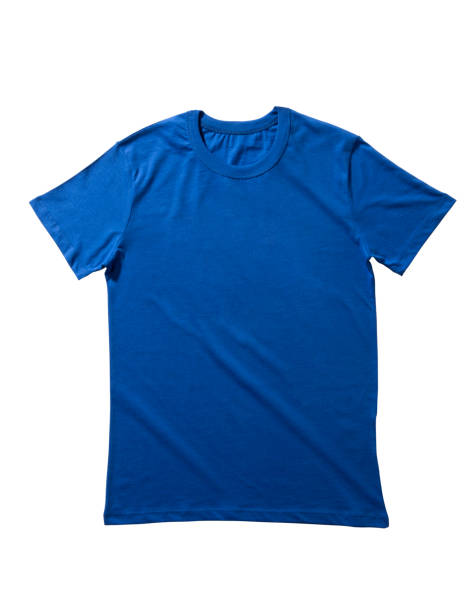 istock Blue t-shirt isolated on white background 1311733286