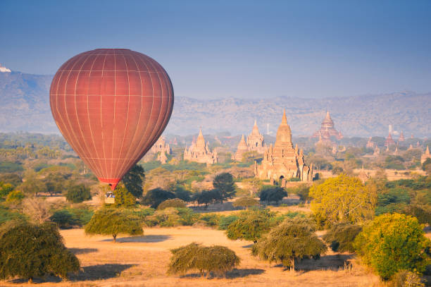 istock Hot balloon tourist activity in bagan myanmar 1311738531