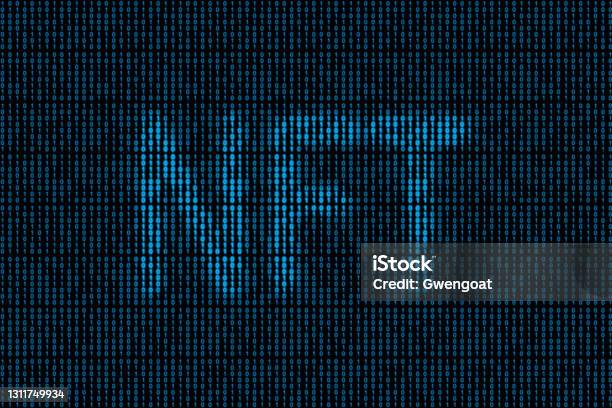 Nft Binary Code Stock Photo - Download Image Now - Non-Fungible Token, White Collar Crime, Acronym