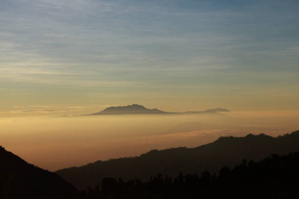 Mount Bromo and mount Sumeru landscape viewed at Bromo Tengger Semeru National Park, East Java, Indonesia‎ Mount Bromo and mount Sumeru landscape viewed at Bromo Tengger Semeru National Park, East Java, Indonesia‎ sumeru stock pictures, royalty-free photos & images