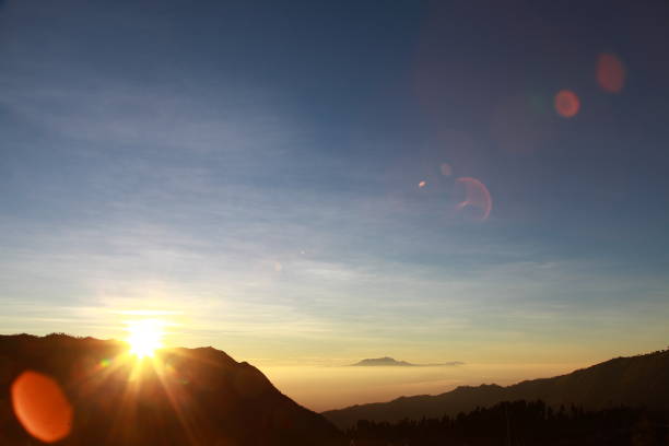 Mount Bromo and mount Sumeru landscape viewed at Bromo Tengger Semeru National Park, East Java, Indonesia‎ Mount Bromo and mount Sumeru landscape viewed at Bromo Tengger Semeru National Park, East Java, Indonesia‎ sumeru stock pictures, royalty-free photos & images