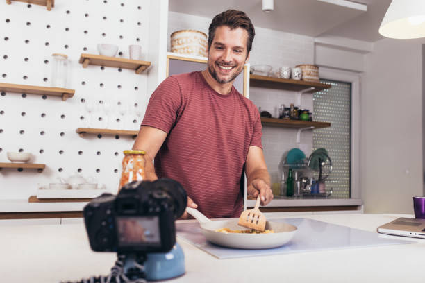 istock Food blogger lifestyle and working process. 1311761608
