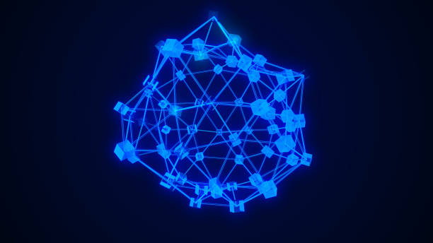 istock Tech city Hologram, big data abstract 3D city rendering with futuristic matrix. 1311770363