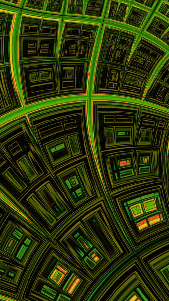 istock Artistic and imaginative digitally designed abstract 3D fractal background 1311772041