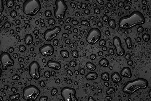 Water Droplets on a metal Surface